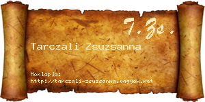 Tarczali Zsuzsanna névjegykártya
